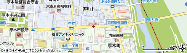 中央通り周辺の地図