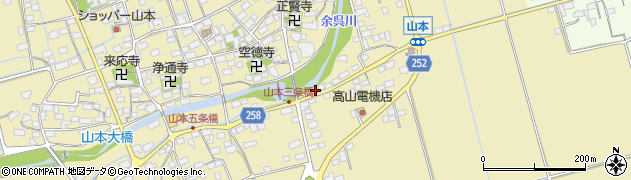 滋賀県長浜市湖北町山本1253周辺の地図