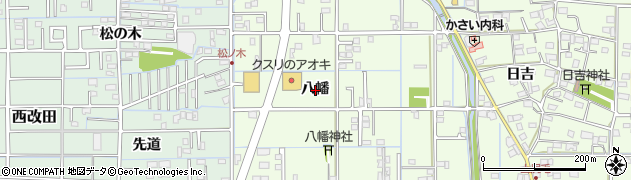 岐阜県岐阜市上尻毛（八幡）周辺の地図
