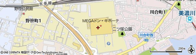 横浜八景楼 MEGAドン・キホーテUNY美濃加茂FS店周辺の地図