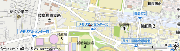 岐阜メモリアルセンター北周辺の地図