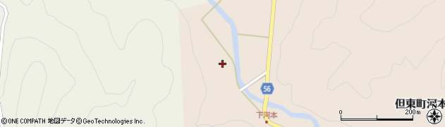 兵庫県豊岡市但東町河本305周辺の地図