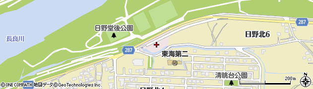 岐阜県岐阜市日野周辺の地図