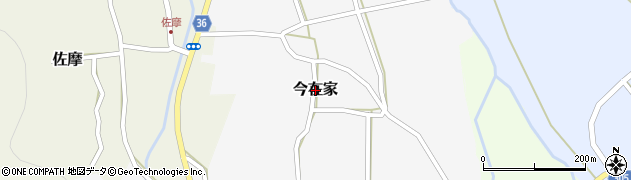 鳥取県大山町（西伯郡）今在家周辺の地図