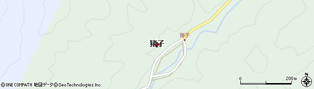 鳥取県鳥取市猪子周辺の地図