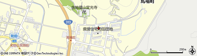 和田団地周辺の地図
