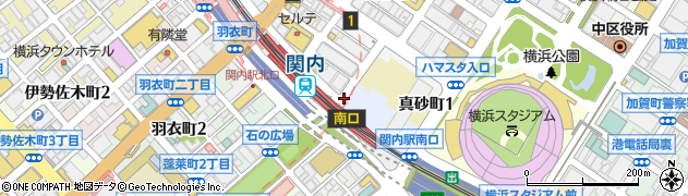 神奈川県横浜市中区港町周辺の地図