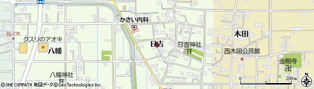 岐阜県岐阜市上尻毛（日吉）周辺の地図