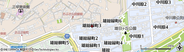 岐阜県岐阜市雄総緑町3丁目周辺の地図
