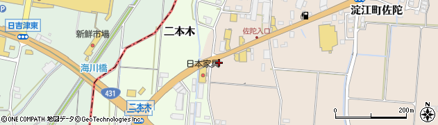 鳥取県米子市淀江町佐陀671周辺の地図