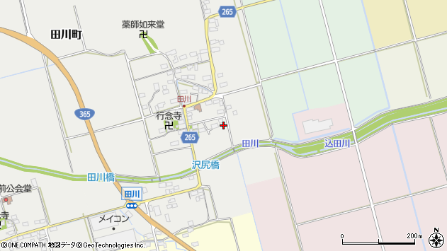 〒526-0276 滋賀県長浜市田川町の地図