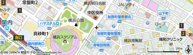 すき家横浜山下町店周辺の地図