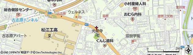 島根県松江市古志原周辺の地図