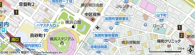 スーパーホテル横浜・関内周辺の地図