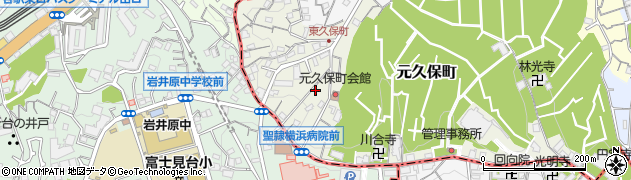 神奈川県横浜市西区元久保町周辺の地図