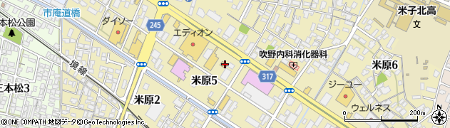丸亀製麺 米子店周辺の地図