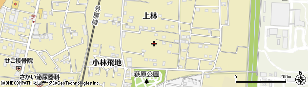 千葉県茂原市上林周辺の地図