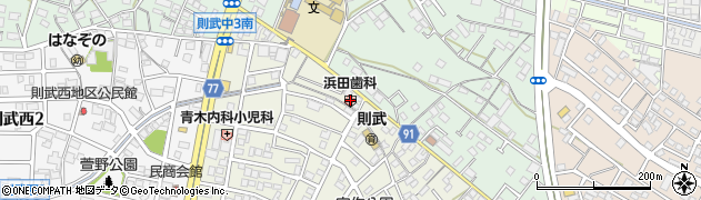浜田歯科周辺の地図