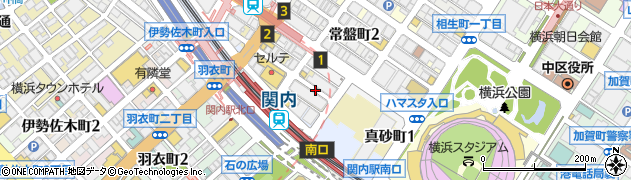 神奈川県横浜市中区真砂町周辺の地図