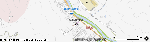 福井県三方上中郡若狭町熊川38周辺の地図