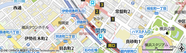 横浜銀行関内駅北口 ＡＴＭ周辺の地図