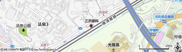 三沢歯科医院周辺の地図