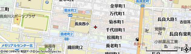 岐阜県岐阜市千代田町周辺の地図