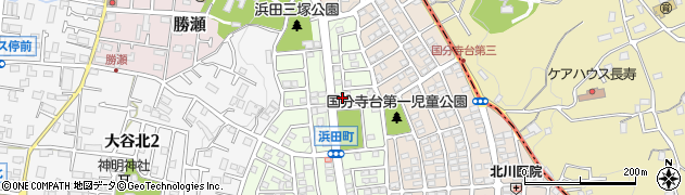 神奈川県海老名市浜田町4周辺の地図