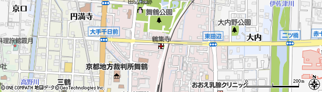 鶴集寺周辺の地図