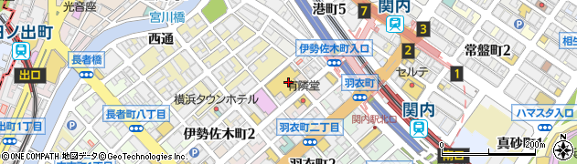 大吉カトレヤプラザ　伊勢佐木店周辺の地図