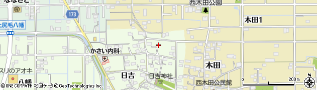 岐阜県岐阜市上尻毛周辺の地図