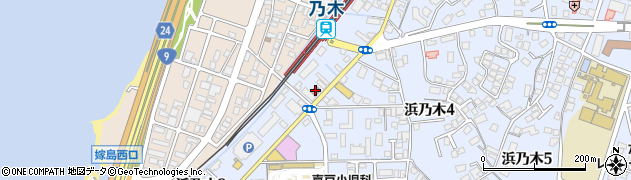 松江浜乃木郵便局周辺の地図