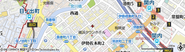 神奈川県横浜市中区福富町周辺の地図