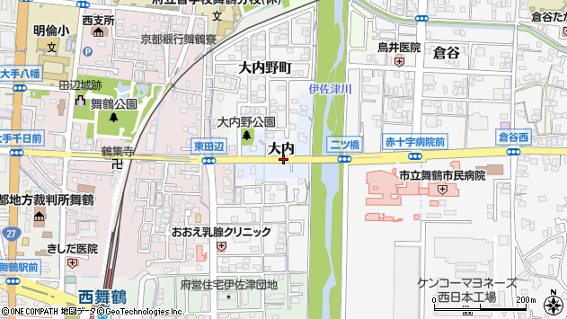 〒624-0852 京都府舞鶴市大内の地図