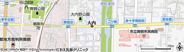 京都府舞鶴市大内周辺の地図
