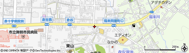 舞鶴倉谷郵便局周辺の地図