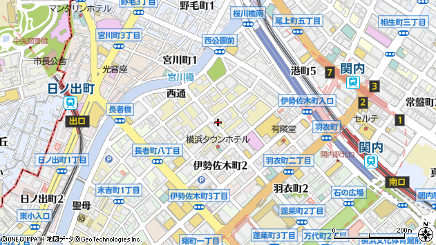〒231-0043 神奈川県横浜市中区福富町仲通の地図