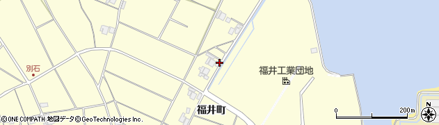 島根県安来市東赤江町（福井町）周辺の地図