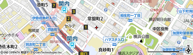 横浜信用金庫関内本部周辺の地図