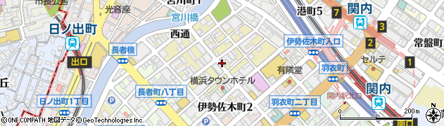 神奈川県横浜市中区福富町（仲通）周辺の地図