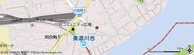 川合西公民館周辺の地図