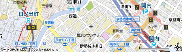 豚ママ 関内本店周辺の地図