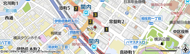 世界の山ちゃん 関内北口店周辺の地図