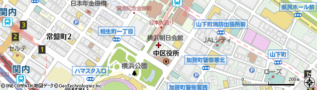 神奈川県庁教育局　財務課・企画助成グループ周辺の地図