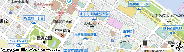ホテルＪＡＬシティ関内　横浜周辺の地図