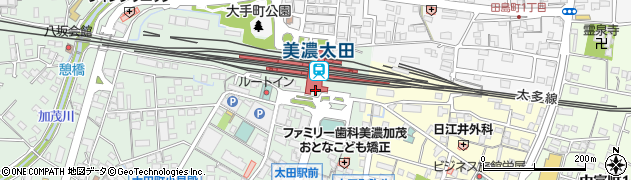 美濃加茂市役所　観光案内所周辺の地図