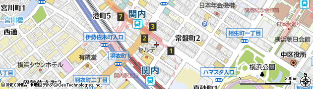 新和チケット　横浜店周辺の地図