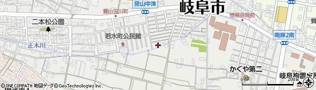 岐阜県岐阜市西古川町周辺の地図