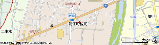 鳥取県米子市淀江町佐陀845周辺の地図
