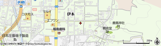 鳥取県倉吉市伊木周辺の地図